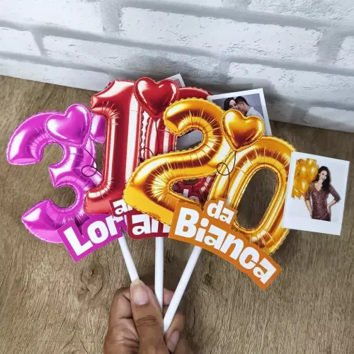 Arquivo de Corte: Cake Topper Números