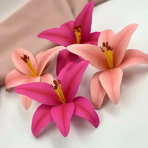 Arquivo de Corte: Flor Realista Lírios | Png, Pdf, Studio, Svg