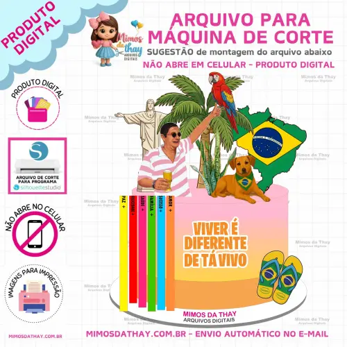 Arquivo de Corte: Topo de Bolo Brasilidades #03 | Studio