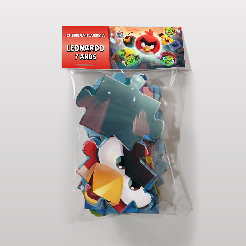 Quebra-Cabeça Angry Birds Personalizado (35 peças - Tamanho 28x