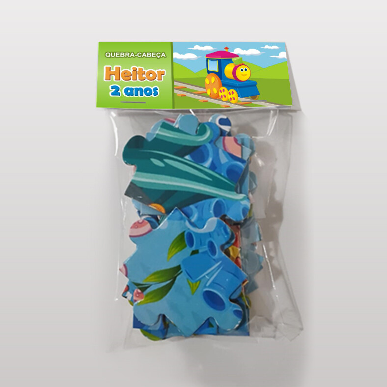Quebra-Cabeça Bob o Trem Personalizado (35 peças - Tamanho 28x1