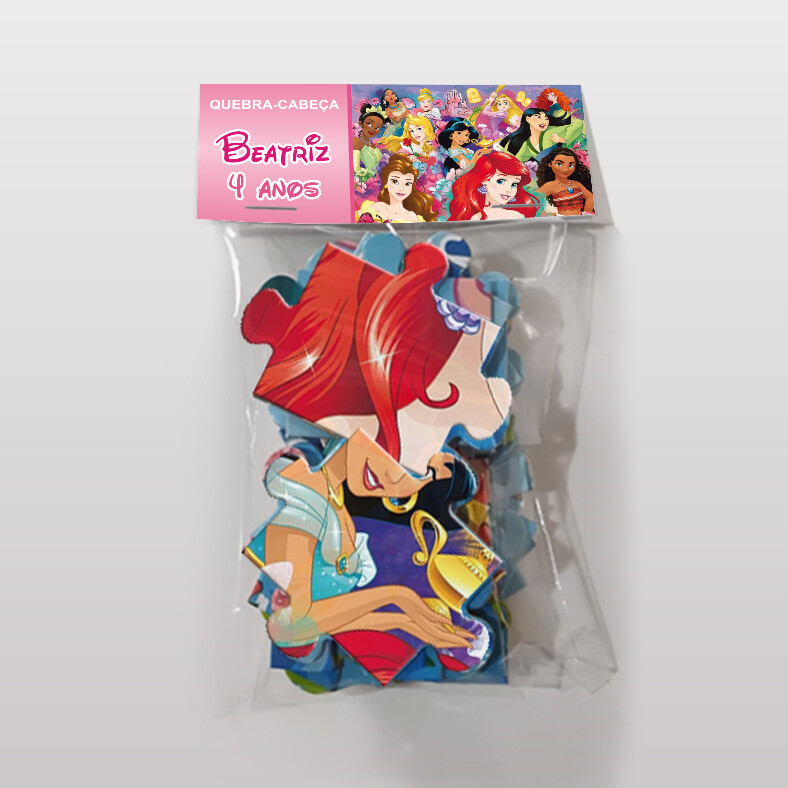 Quebra Cabeça Princesas (35 Peças - Tamanho 28x17,5cm)