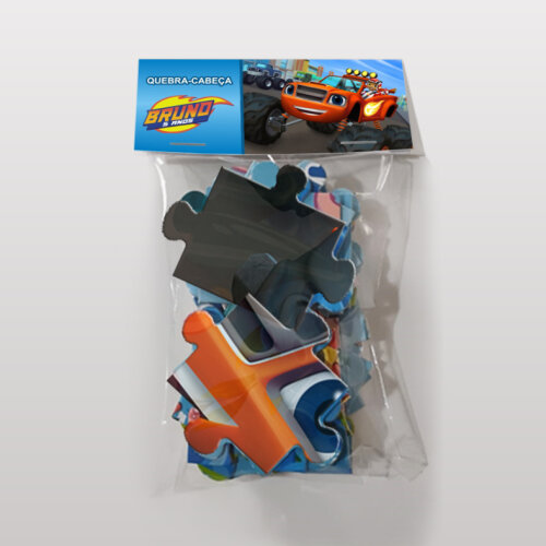 Quebra-Cabeça Blaze and The Monster Machine Personalizado (35 pe
