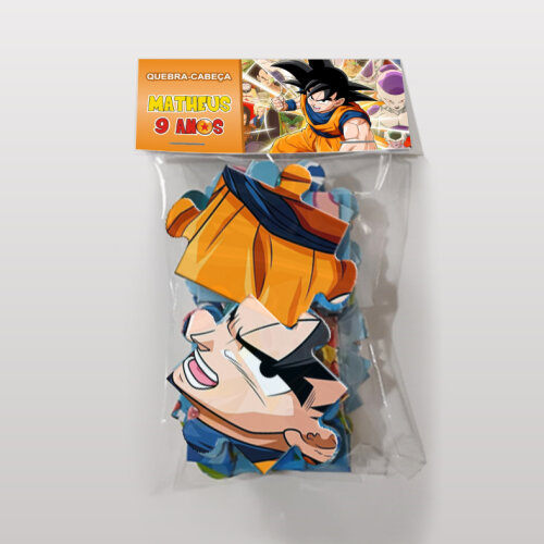 Quebra-Cabeça Dragon Ball Z Goku Personalizado (35 peças - Tama