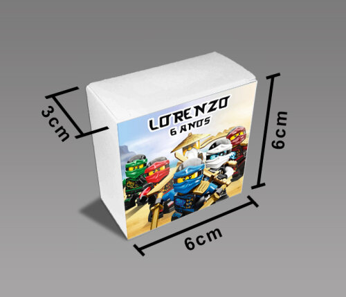 Jogo da Memória Ninjago na Caixinha (12 Peças / 6 Pares)
