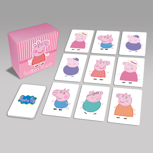 Jogo da Memória Peppa Pig na Caixinha (12 Peças / 6 Pares)