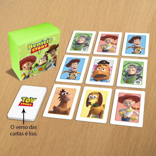 Jogo da Memória Toy Story na Caixinha (12 Peças / 6 Pares)