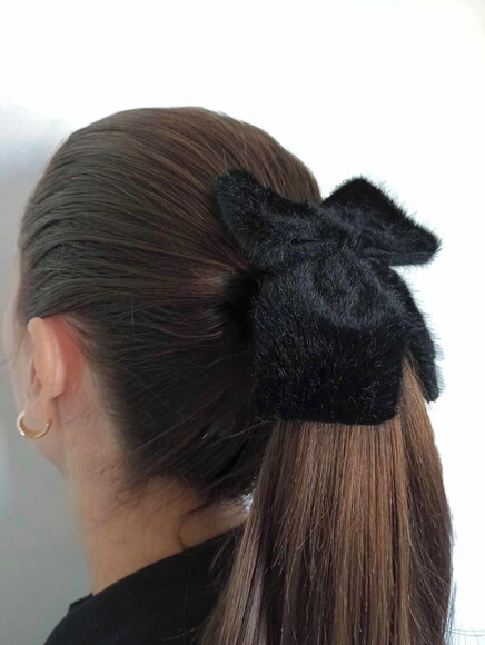Laço de Pelinhos - Acessório de Cabelo Outono Inverno