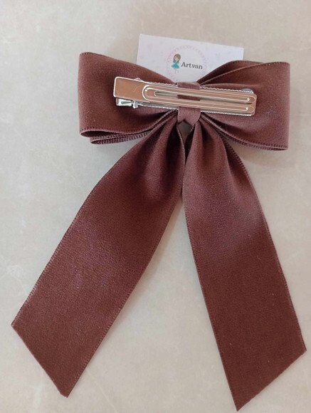 Laço de Cabelo de Camurça com Pontas - Acessório Feminino