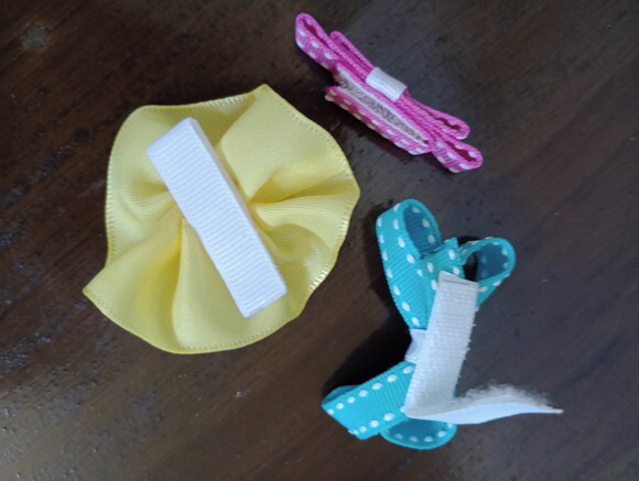 Acessórios de Cabelo com Velcro para bebê- Laços e Flores