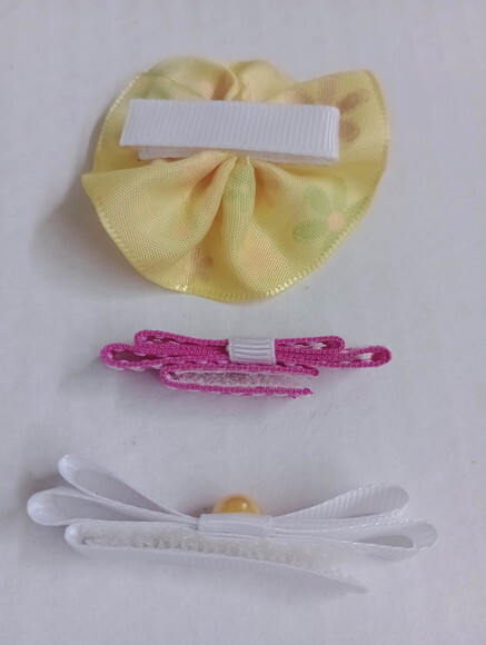 Acessórios de Cabelo com Velcro para bebê- Laços e Flores