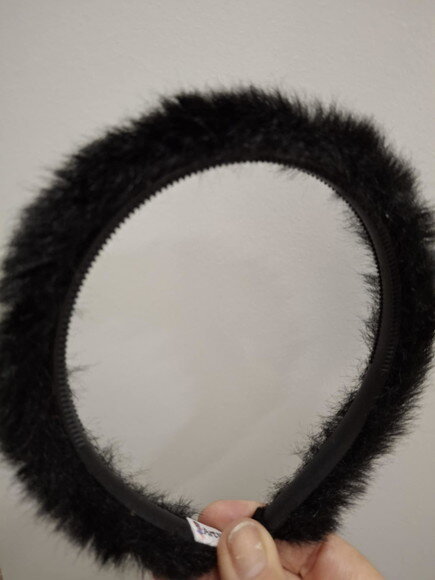 Tiara Preta de Pelinhos- Acessórios de Cabelo OutonoInvernono
