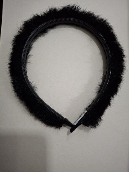 Tiara Preta de Pelinhos- Acessórios de Cabelo OutonoInvernono