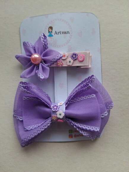 Acessórios de Cabelo Infantil - Dupla de Hair Clips