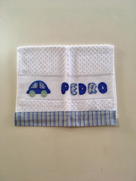Toalhinha De mão/ Boca Personalizada Patch Aplique