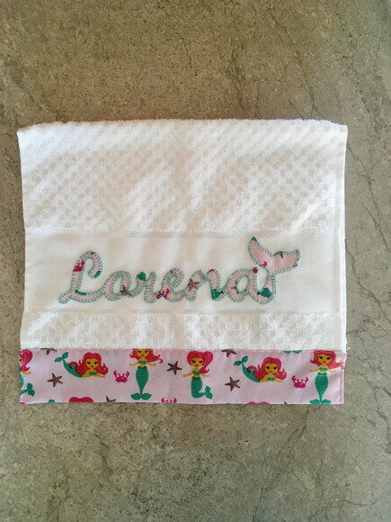 Toalhinha De mão/ Boca Personalizada Patch Aplique
