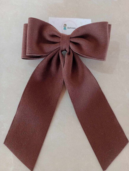 Laço de Cabelo de Camurça com Pontas - Acessório Feminino
