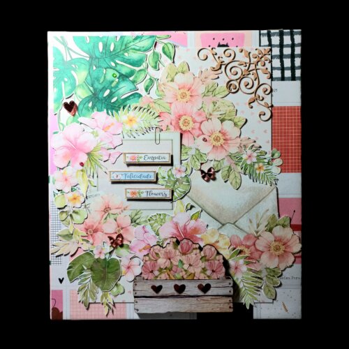 SCRAPBOOK MENSAGENS E CARINHO