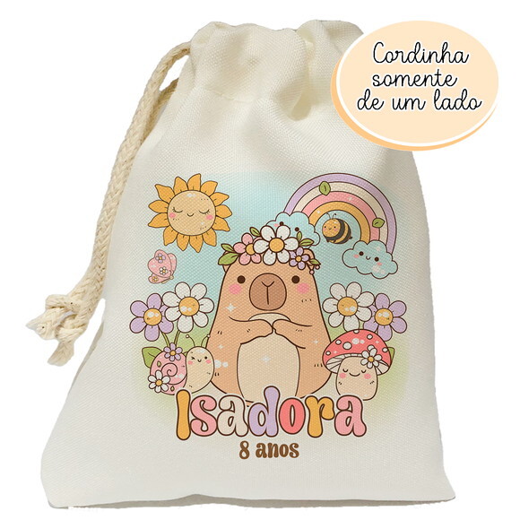 Saquinho Capivara 20x25