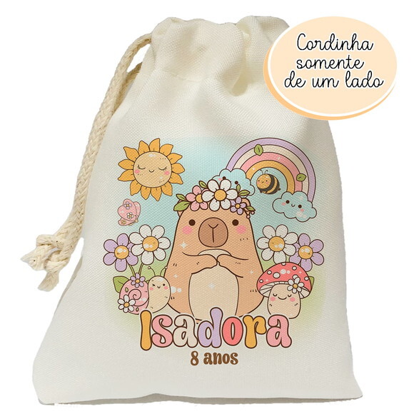 Saquinho Capivara 15x20