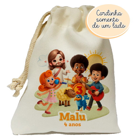 Saquinho Lembrancinha 3 Palavrinhas 15x20