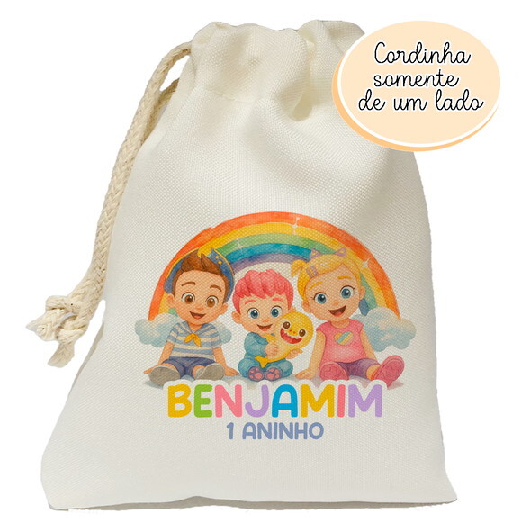 Saquinho Lembrancinha Bebefinn 15x20