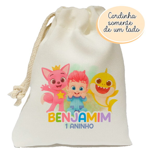 Saquinho Lembrancinha Bebefinn 20x25