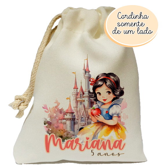 Saquinho Lembrancinha Branca de Neve 15x20