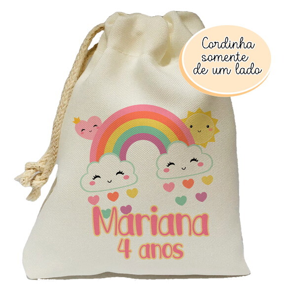 Saquinho Lembrancinha Chuva de Amor 15x20