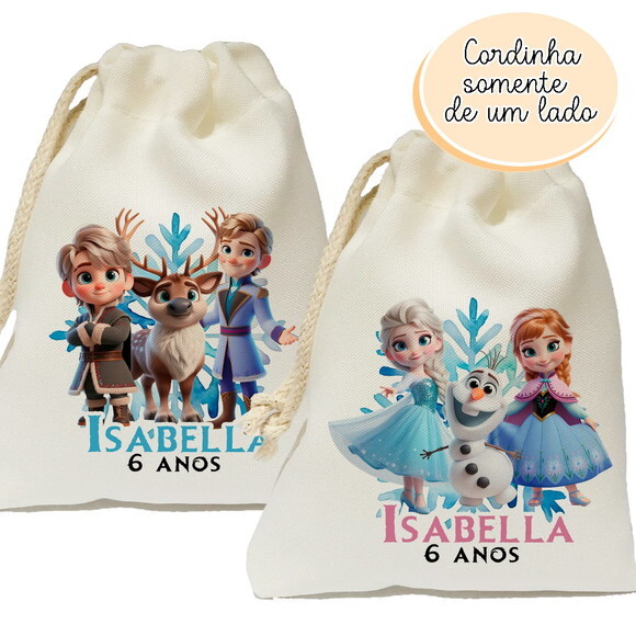 Saquinho Lembrancinha Frozen 15x20