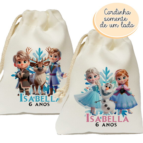 Saquinho Lembrancinha Frozen 15x20
