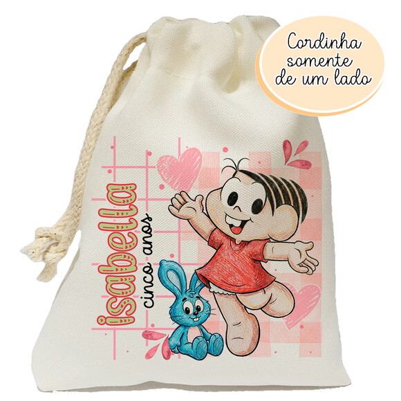 Saquinho Lembrancinha Mônica 15x20