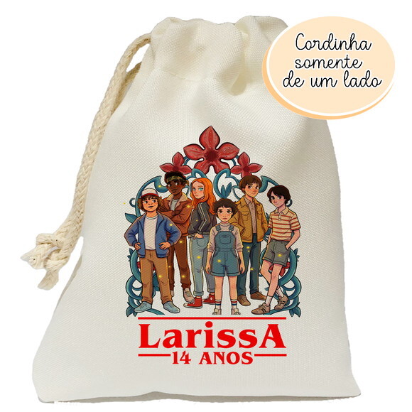Saquinho Lembrancinha Stranger Things 20x25