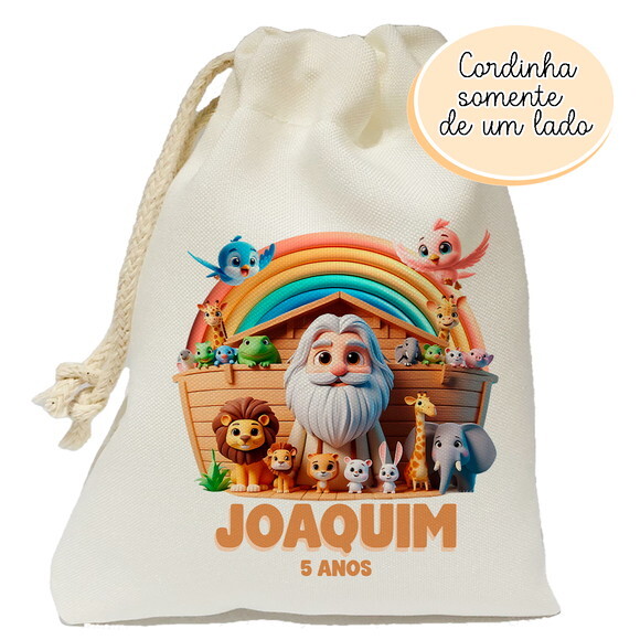 Saquinho Surpresa Arca de Noé 15x20