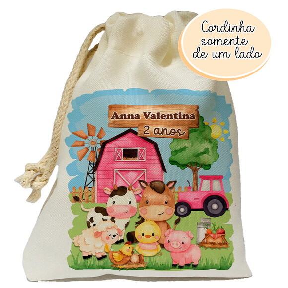 Saquinho Surpresa Fazendinha 15x20