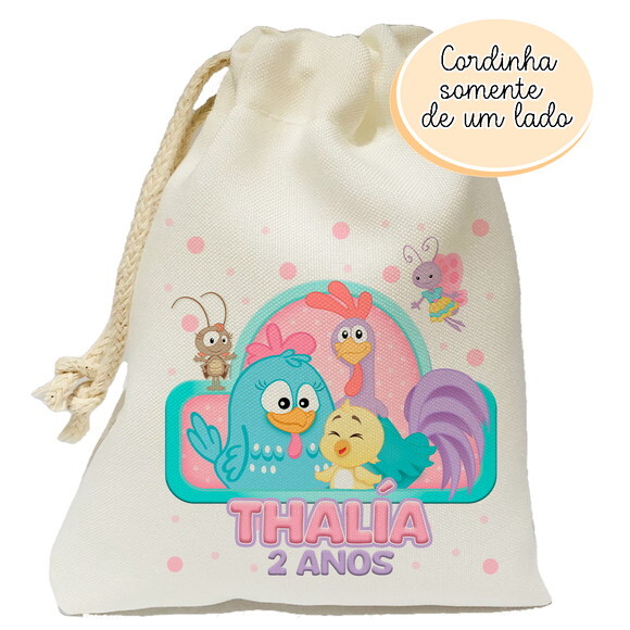 Saquinho Surpresa Galinha Pintadinha 15x20