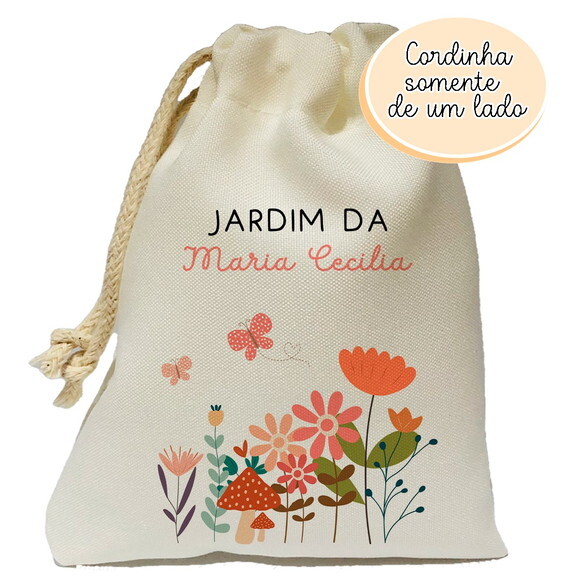 Saquinho Surpresa Jardim Encantado Boho 15x20
