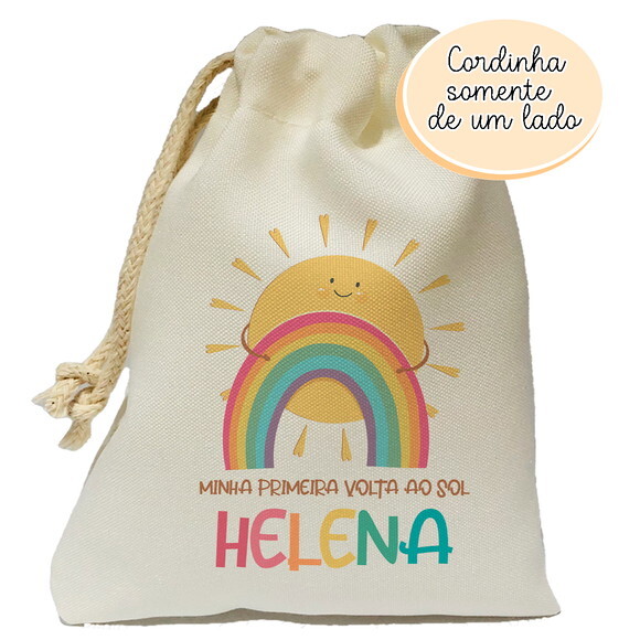 Saquinho Surpresa Minha Primeira Volta ao Sol 15x20