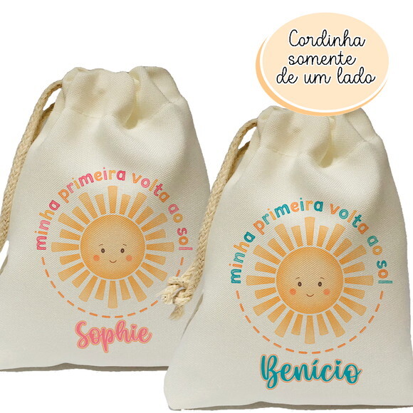 Saquinho Surpresa Minha Primeira Volta ao Sol 15x20