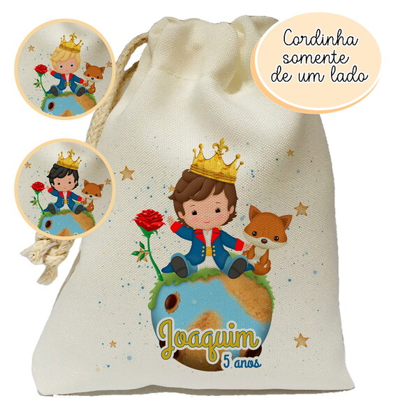 Saquinho Surpresa Pequeno Príncipe 15x20