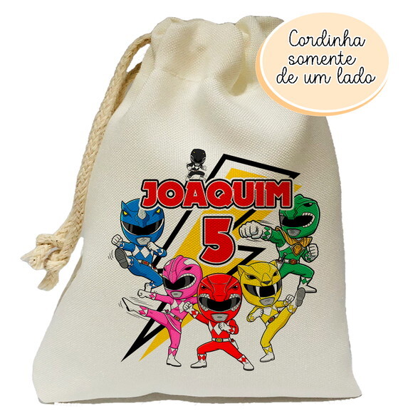 Saquinho Surpresa Power Ranger 15x20