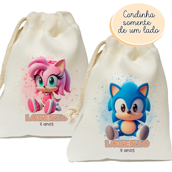 Saquinho Surpresa Sonic Baby 15x20