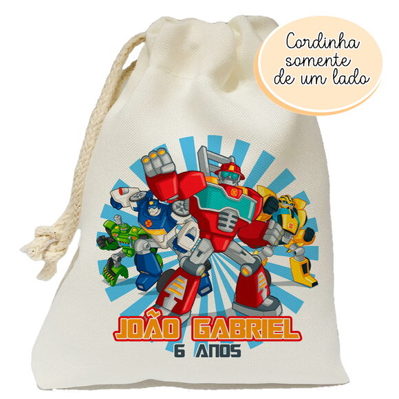 Saquinho Surpresa Transformers 15x20