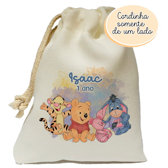 Saquinho Surpresa Ursinho Pooh Menino 15x20