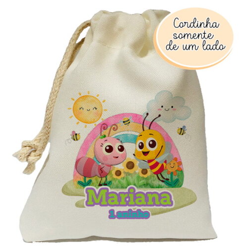 Saquinho Lembrancinha Bia e Nino 15x20