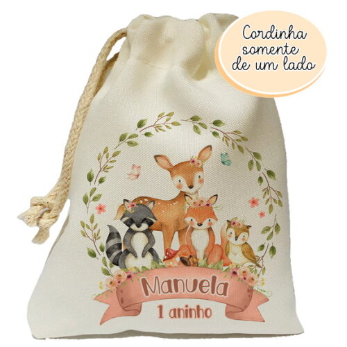 Saquinho Lembrancinha Bosque 15x20