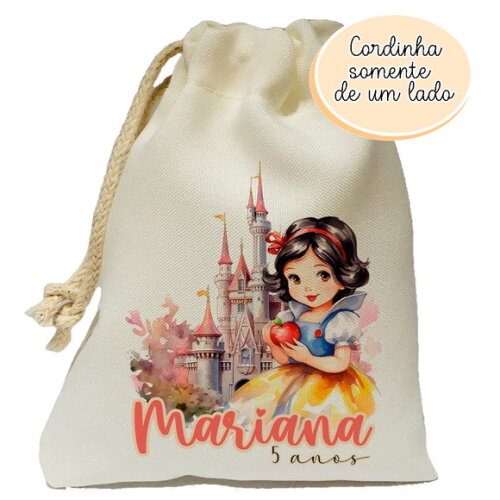 Saquinho Lembrancinha Branca de Neve 15x20