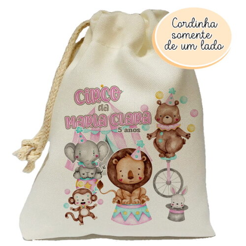 Saquinho Lembrancinha Circo 15x20