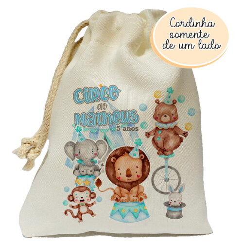 Saquinho Lembrancinha Circo 15x20