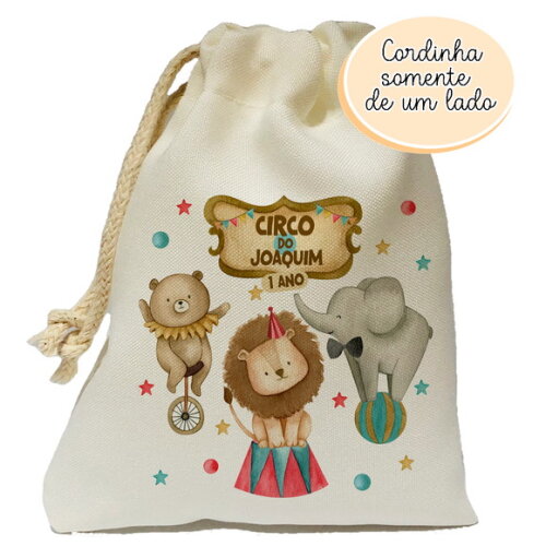 Saquinho Lembrancinha Circo 15x20